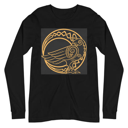 Premium Long Sleeve - Odin's Crow on a Crescent Moon