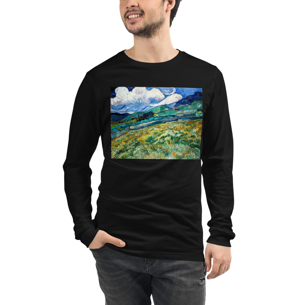 Premium Long Sleeve - van Gogh: Mountainous Fields