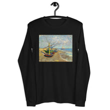Load image into Gallery viewer, Premium Long Sleeve - van Gogh: Fishing Boats on the Beach

