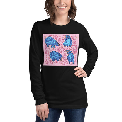 Premium Long Sleeve - Funny Blue Tapirs