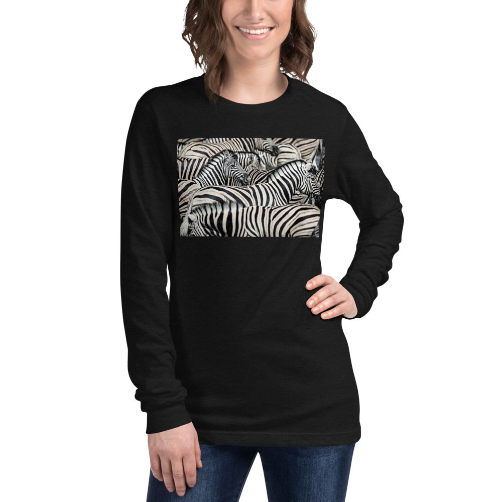 Premium Long Sleeve - Sharp Dressed Zebra