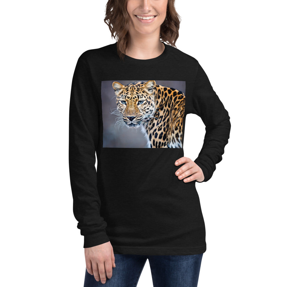 Premium Long Sleeve - Blue Eyed Leopard