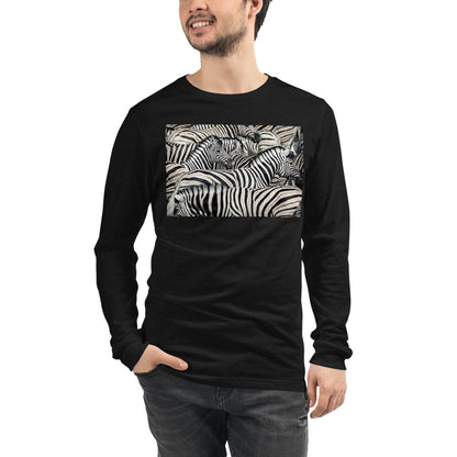 Premium Long Sleeve - Sharp Dressed Zebra