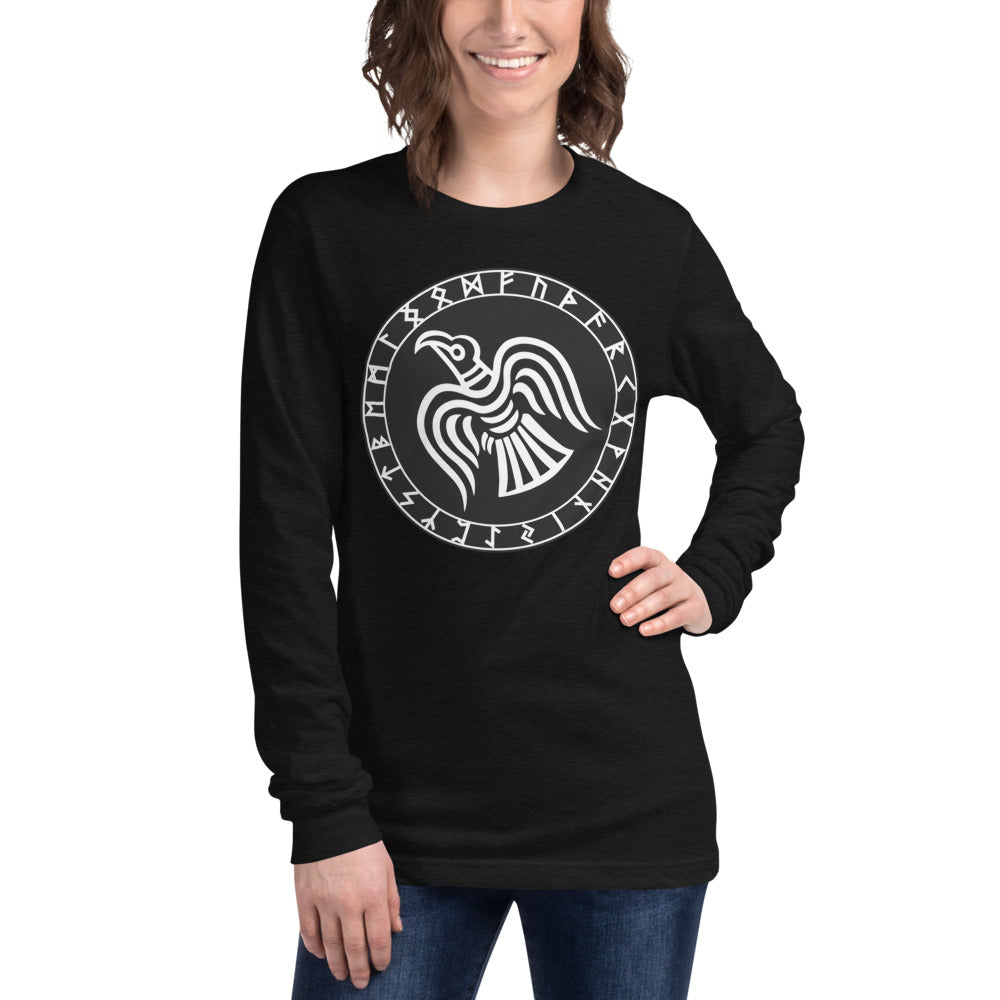 Premium Long Sleeve - Odin's Crow Flying North NW