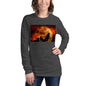 Premium Long Sleeve - Howling in Orange Moonlight