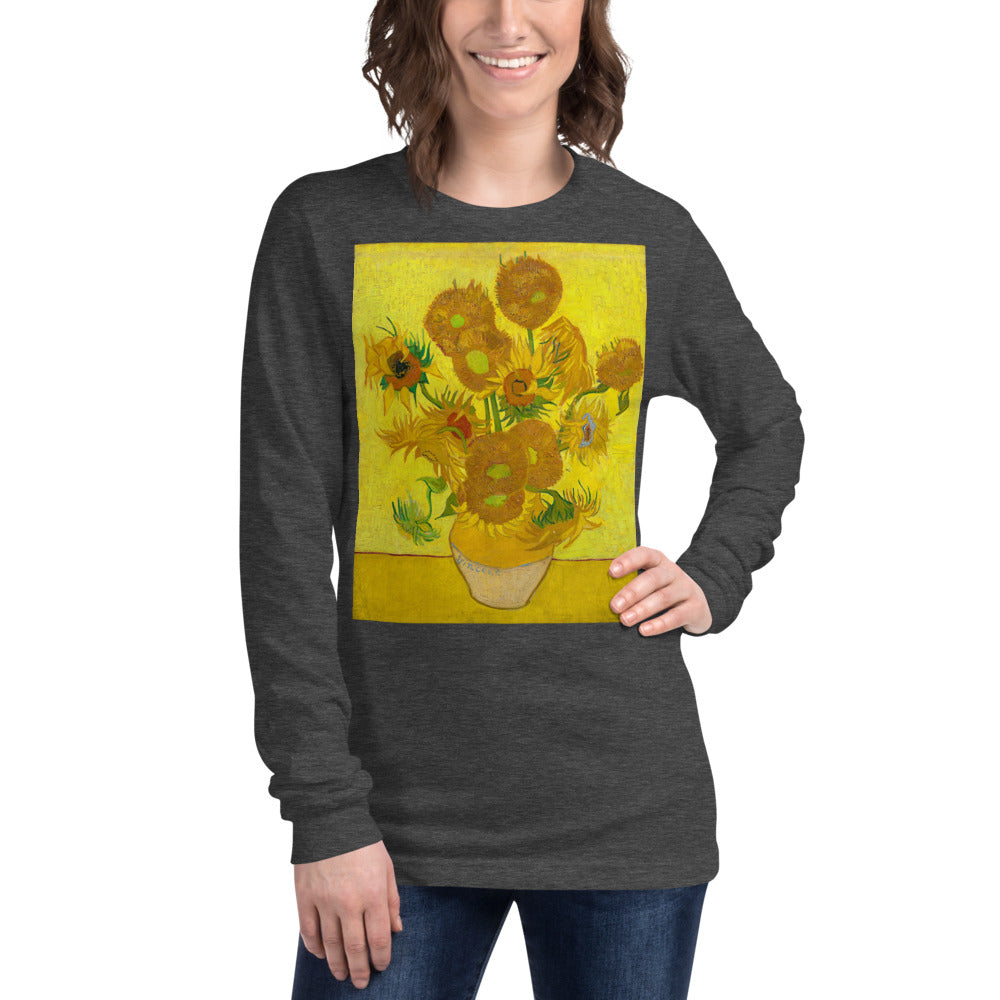 Premium Long Sleeve - van Gogh: 12 Sunflowers ia a Vase