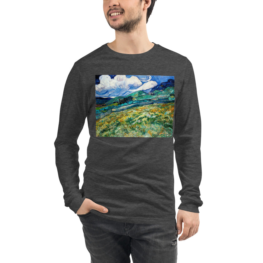 Premium Long Sleeve - van Gogh: Mountainous Fields