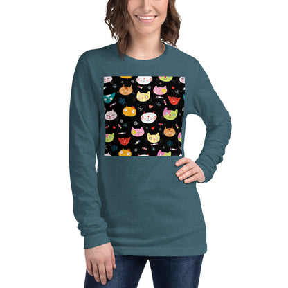 Premium Long Sleeve - Cat Faces