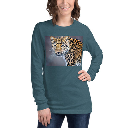 Premium Long Sleeve - Blue Eyed Leopard