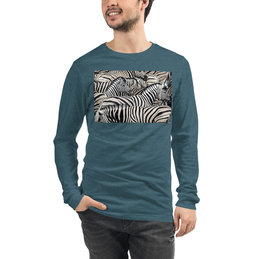 Premium Long Sleeve - Sharp Dressed Zebra
