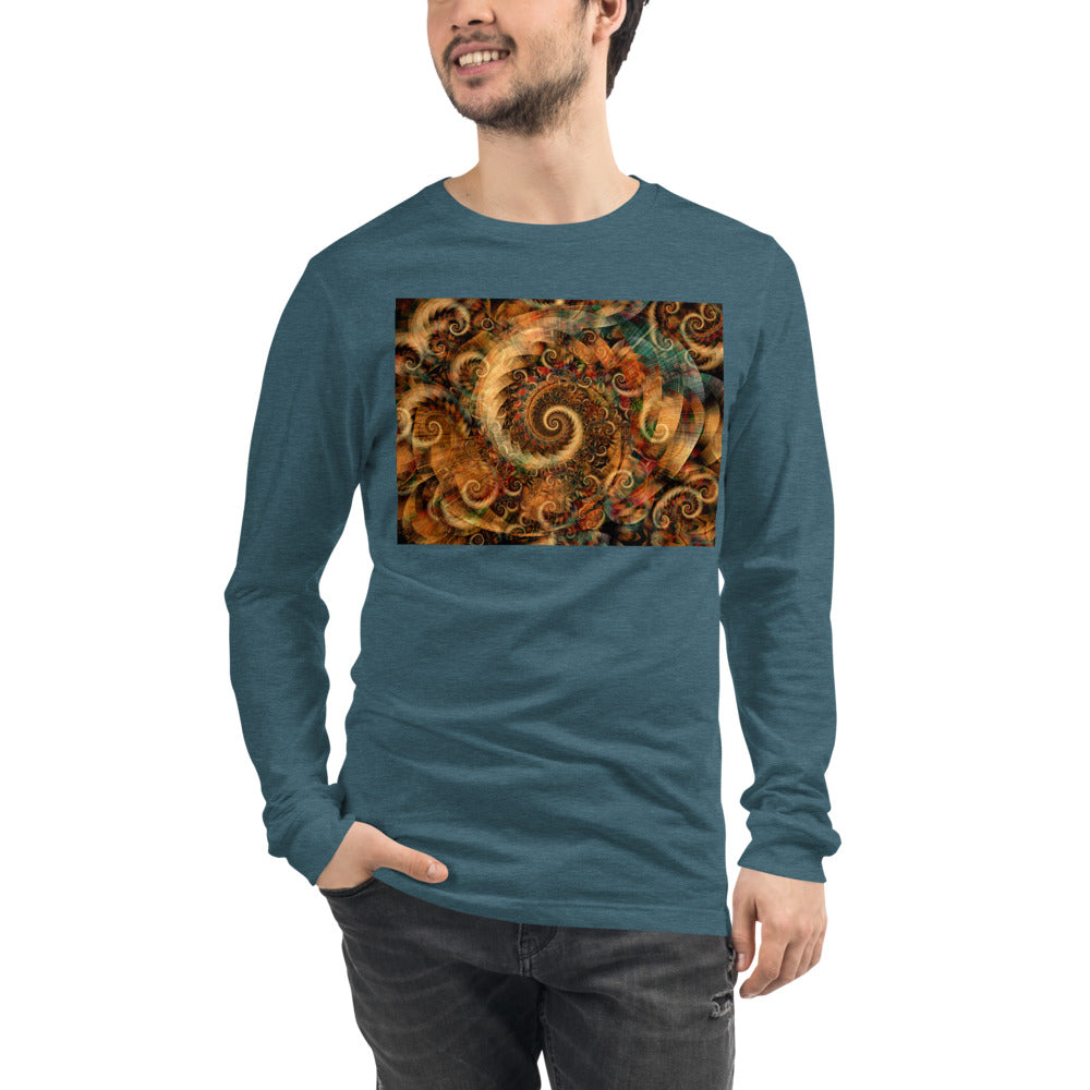 Premium Long Sleeve - Spiraling Spiral Fractals