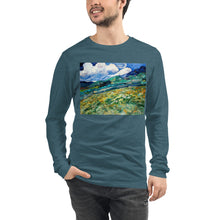 Load image into Gallery viewer, Premium Long Sleeve - van Gogh: Mountainous Fields
