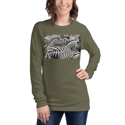 Premium Long Sleeve - Sharp Dressed Zebra