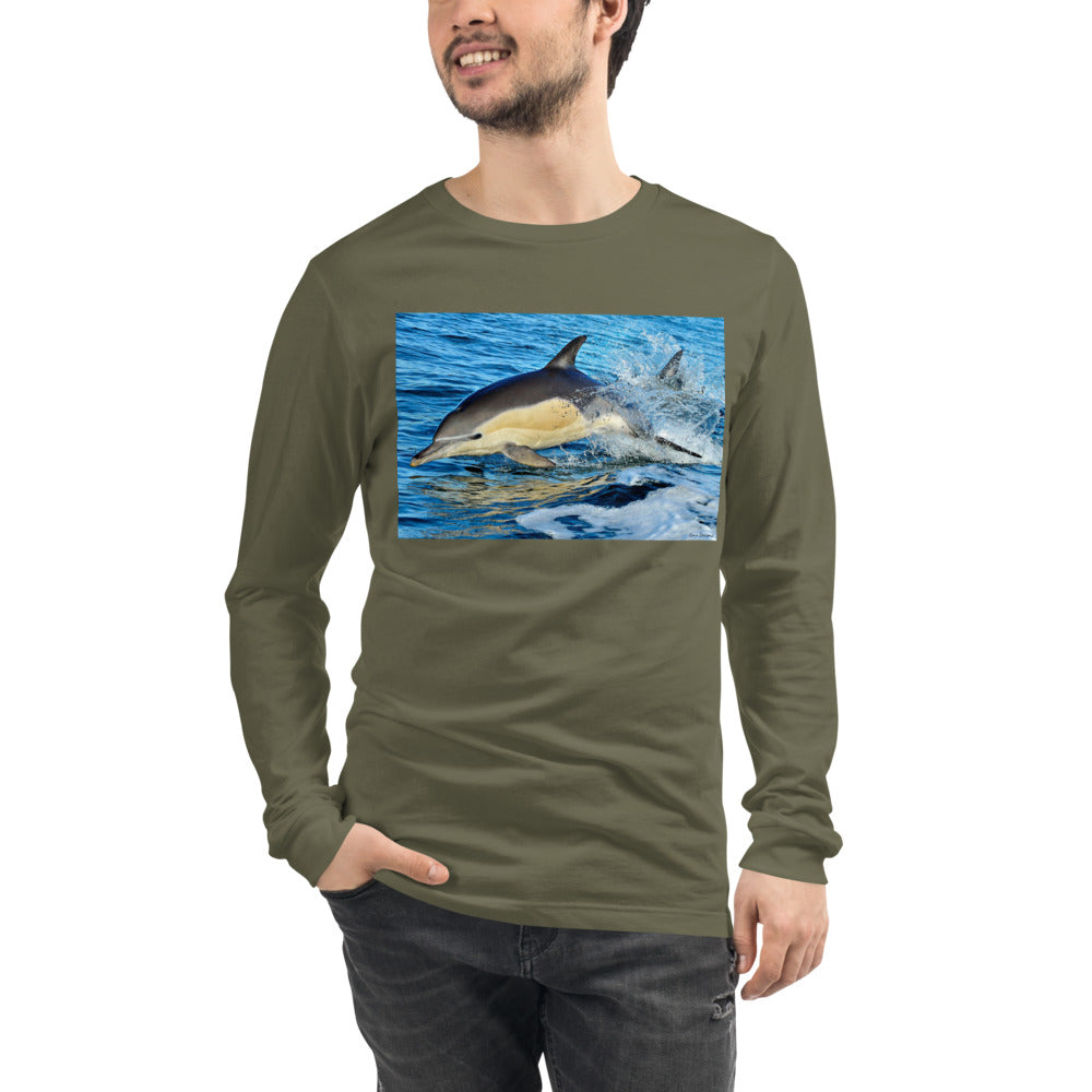 Premium Long Sleeve - Dolphin Splash