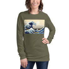 Load image into Gallery viewer, Premium Long Sleeve - Hokusai: The Great Wave Off Kanagawa
