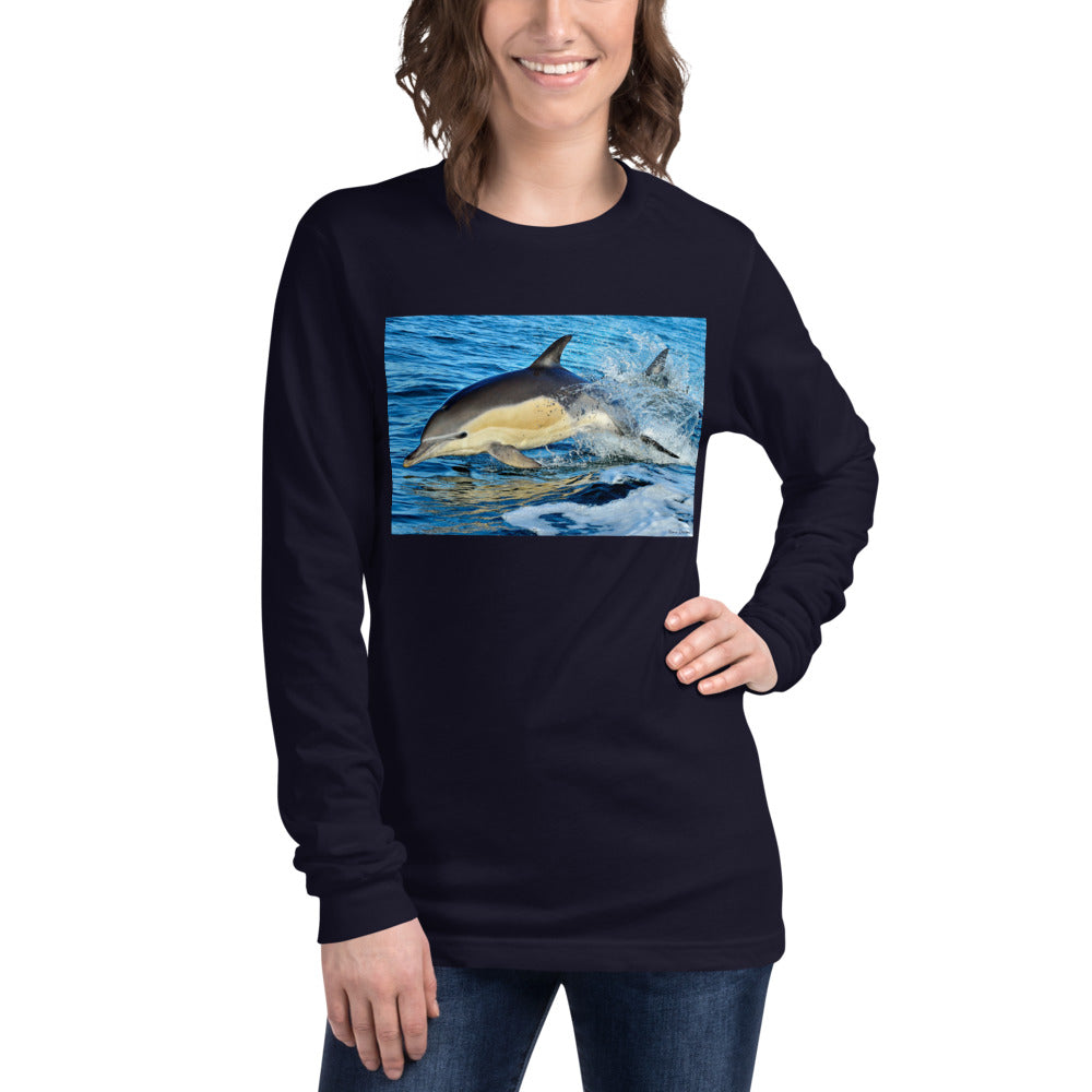 Premium Long Sleeve - Dolphin Splash