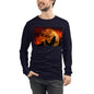 Premium Long Sleeve - Howling in Orange Moonlight