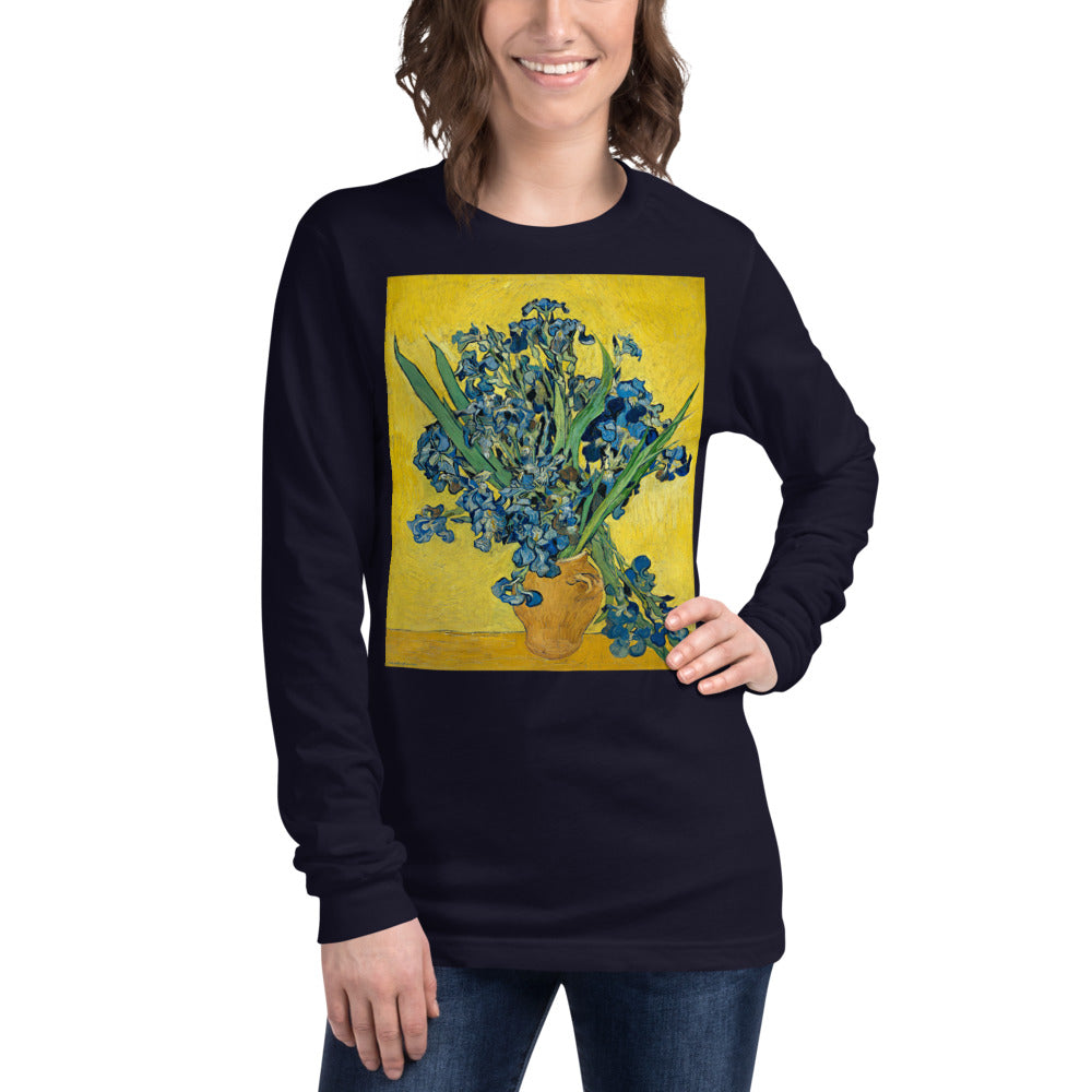 Premium Long Sleeve - van Gogh: Irises in a Vase