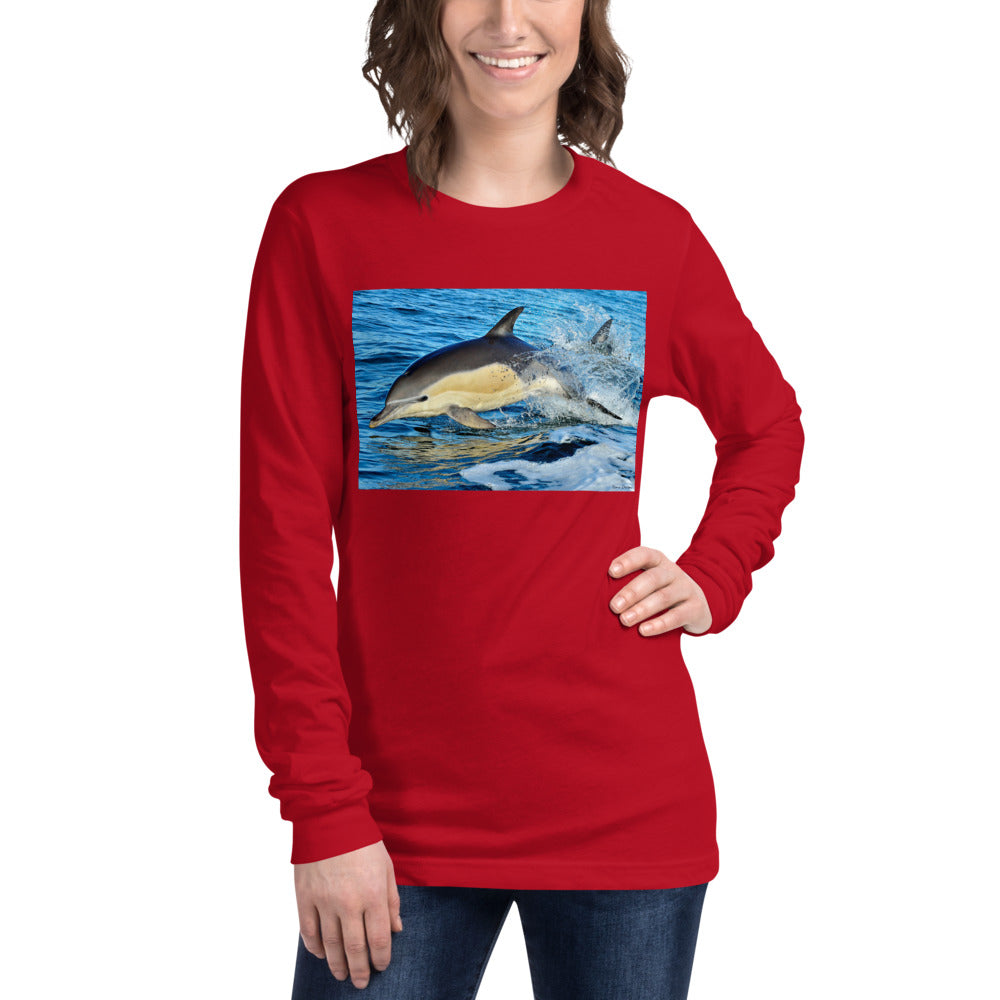 Premium Long Sleeve - Dolphin Splash
