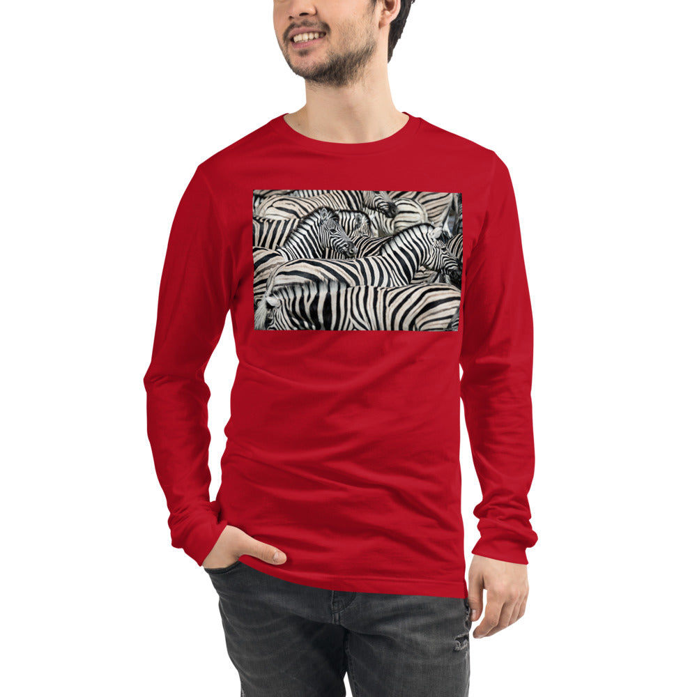 Premium Long Sleeve - Sharp Dressed Zebra
