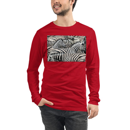 Premium Long Sleeve - Sharp Dressed Zebra
