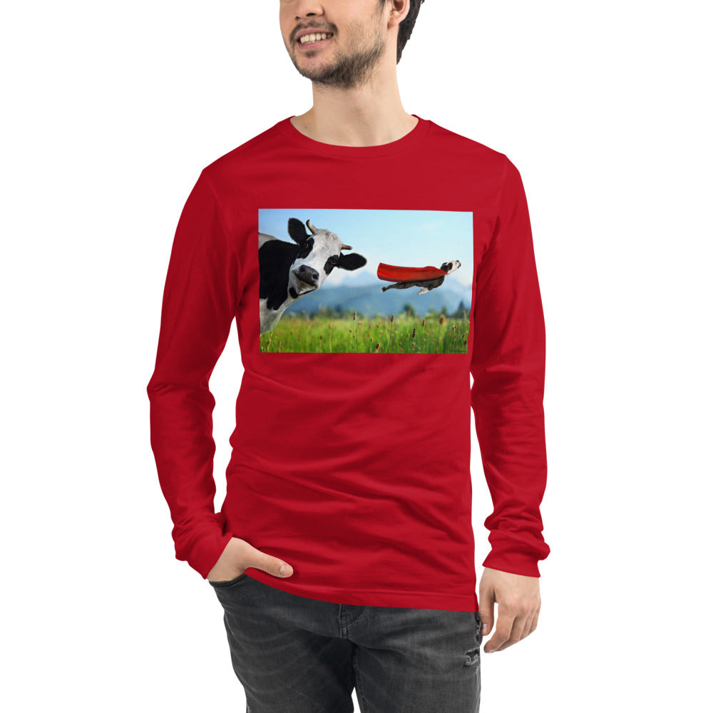 Premium Long Sleeve - Cow & Super Dog