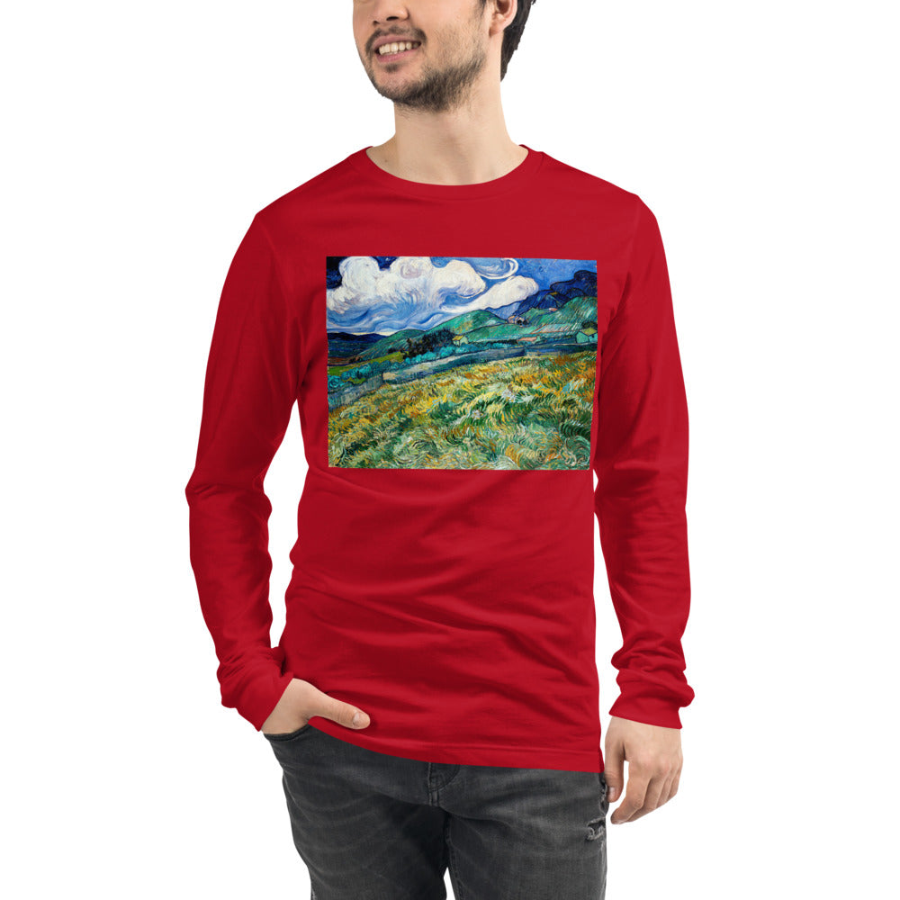 Premium Long Sleeve - van Gogh: Mountainous Fields