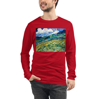 Premium Long Sleeve - van Gogh: Mountainous Fields