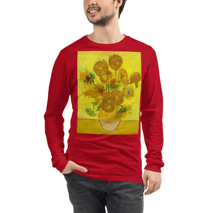 Premium Long Sleeve - van Gogh: 12 Sunflowers in a Vase
