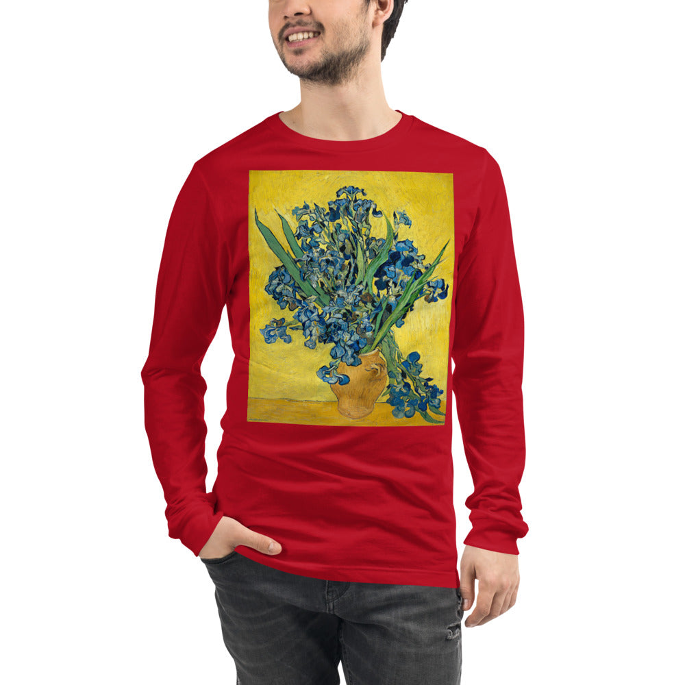 Premium Long Sleeve - van Gogh: Irises in a Vase