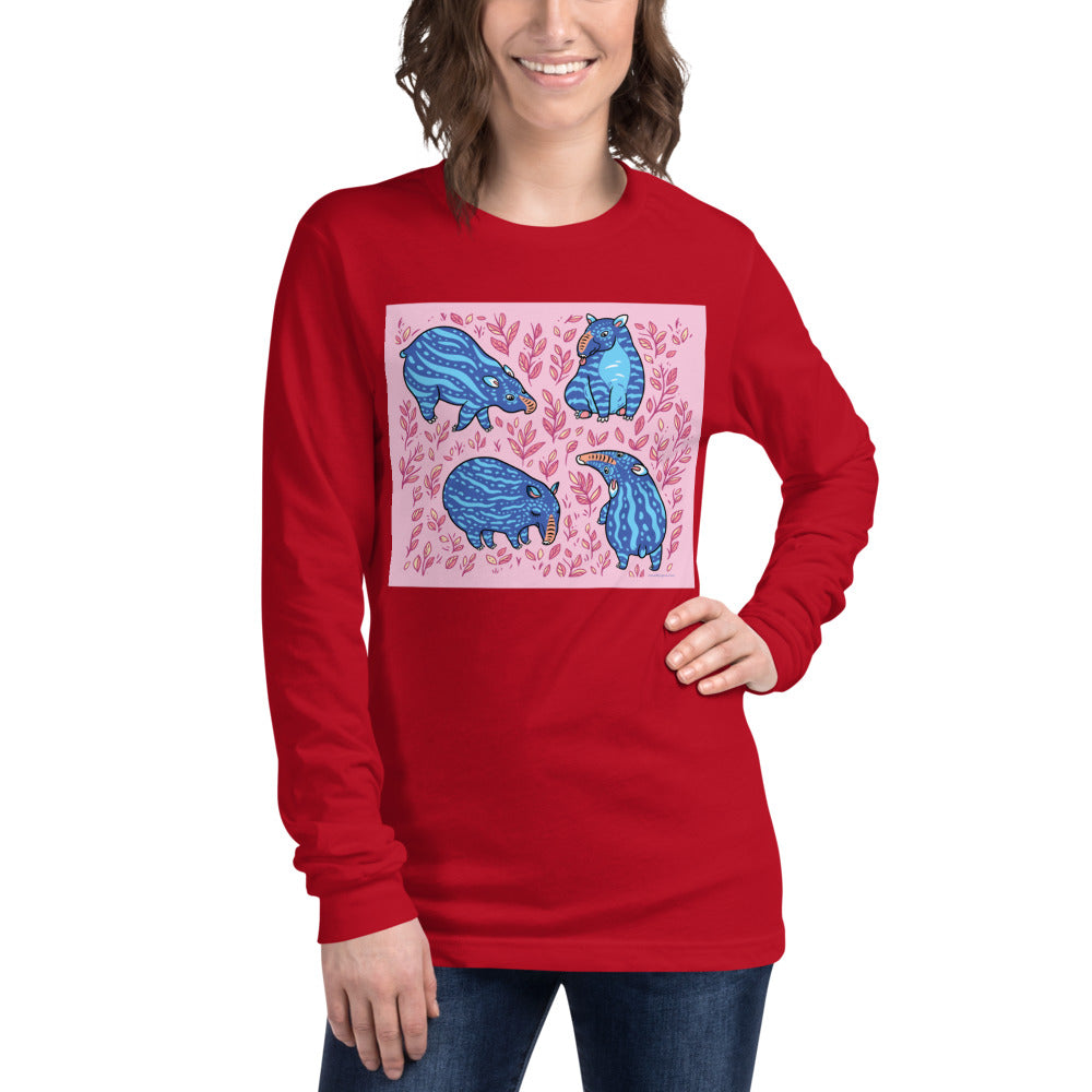 Premium Long Sleeve - Funny Blue Tapirs