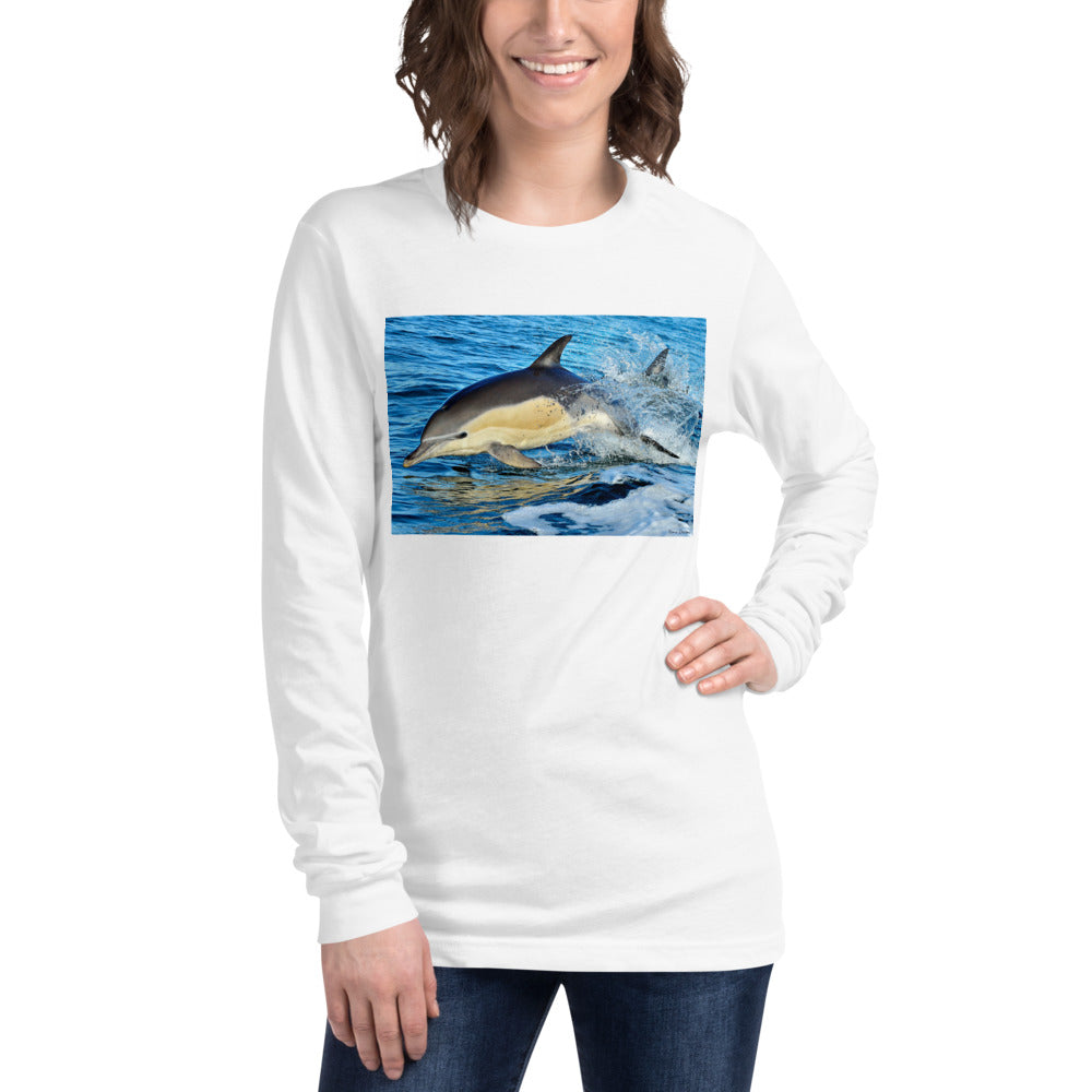 Premium Long Sleeve - Dolphin Splash