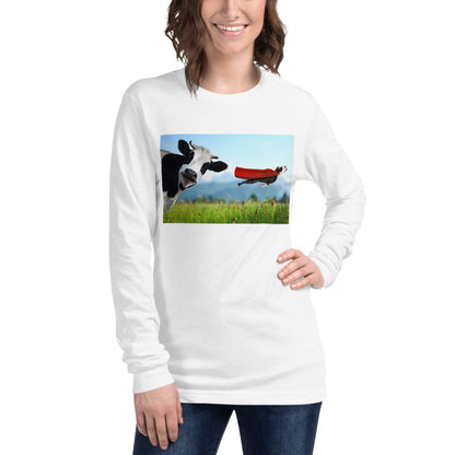 Premium Long Sleeve - Cow & Super Dog