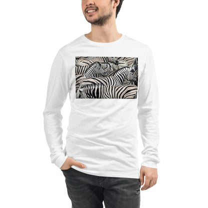 Premium Long Sleeve - Sharp Dressed Zebra