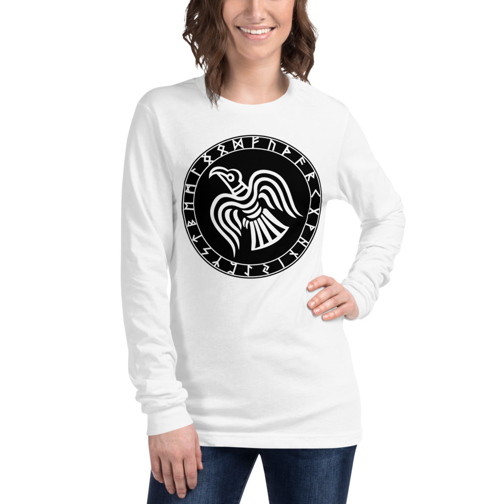 Premium Long Sleeve - Odin's Crow Flying North NW