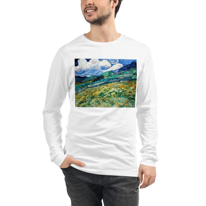 Premium Long Sleeve - van Gogh: Mountainous Fields