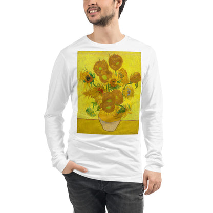 Premium Long Sleeve - van Gogh: 12 Sunflowers in a Vase