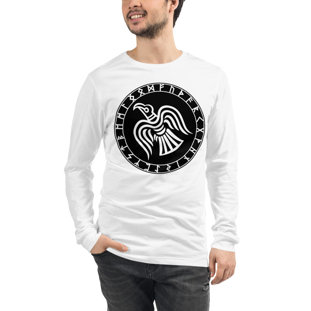 Premium Long Sleeve - van Gogh: Odin's Crow Flying North NW