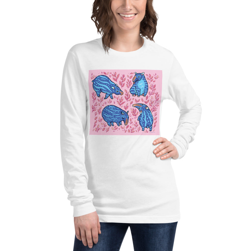 Premium Long Sleeve - Funny Blue Tapirs