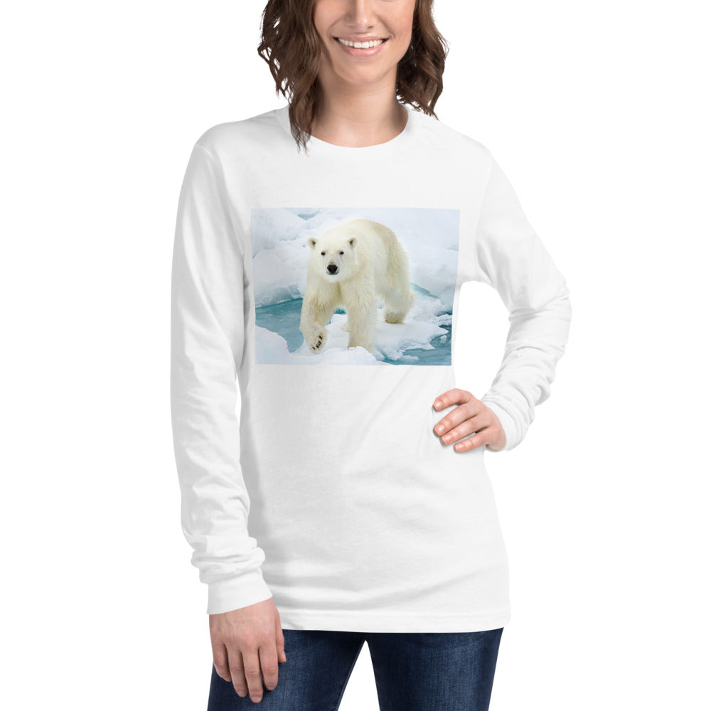 Premium Long Sleeve - Polar Bear on Ice