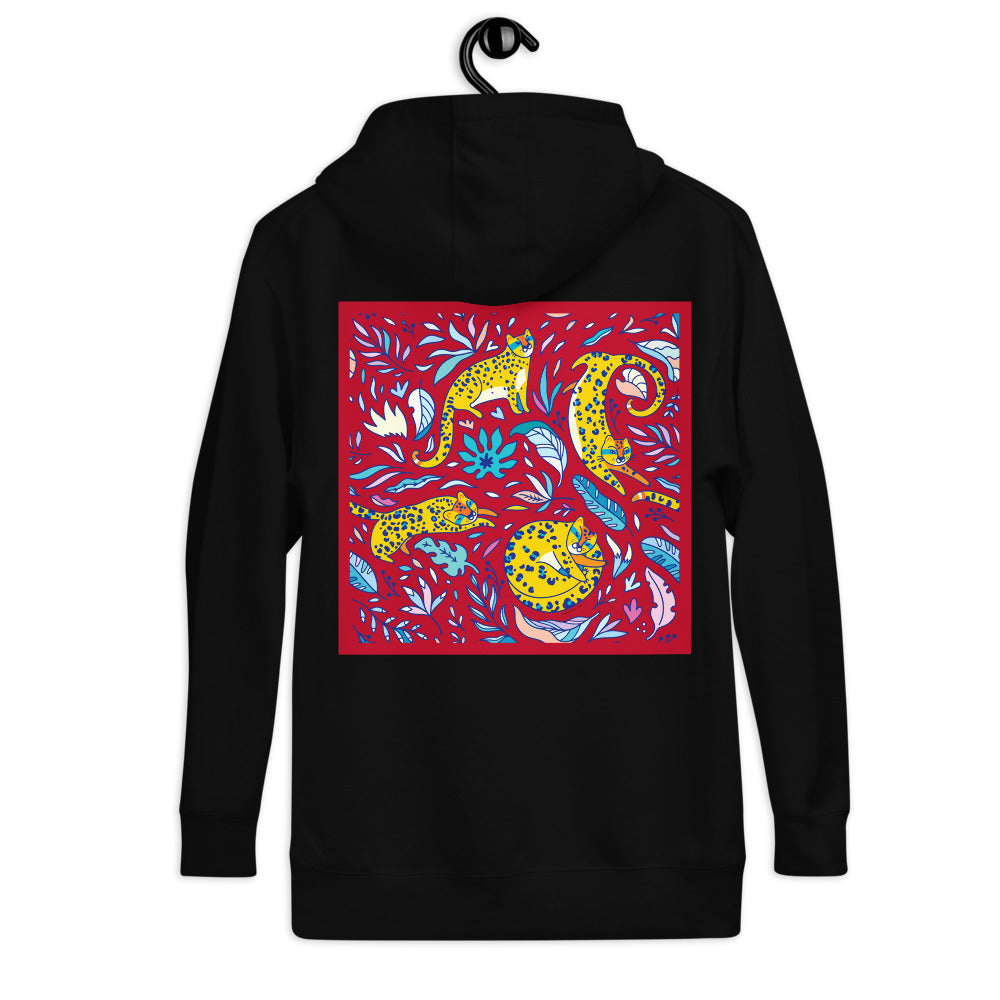 Premium Pullover Hoodie - Print on the BACK - Silly Tigers