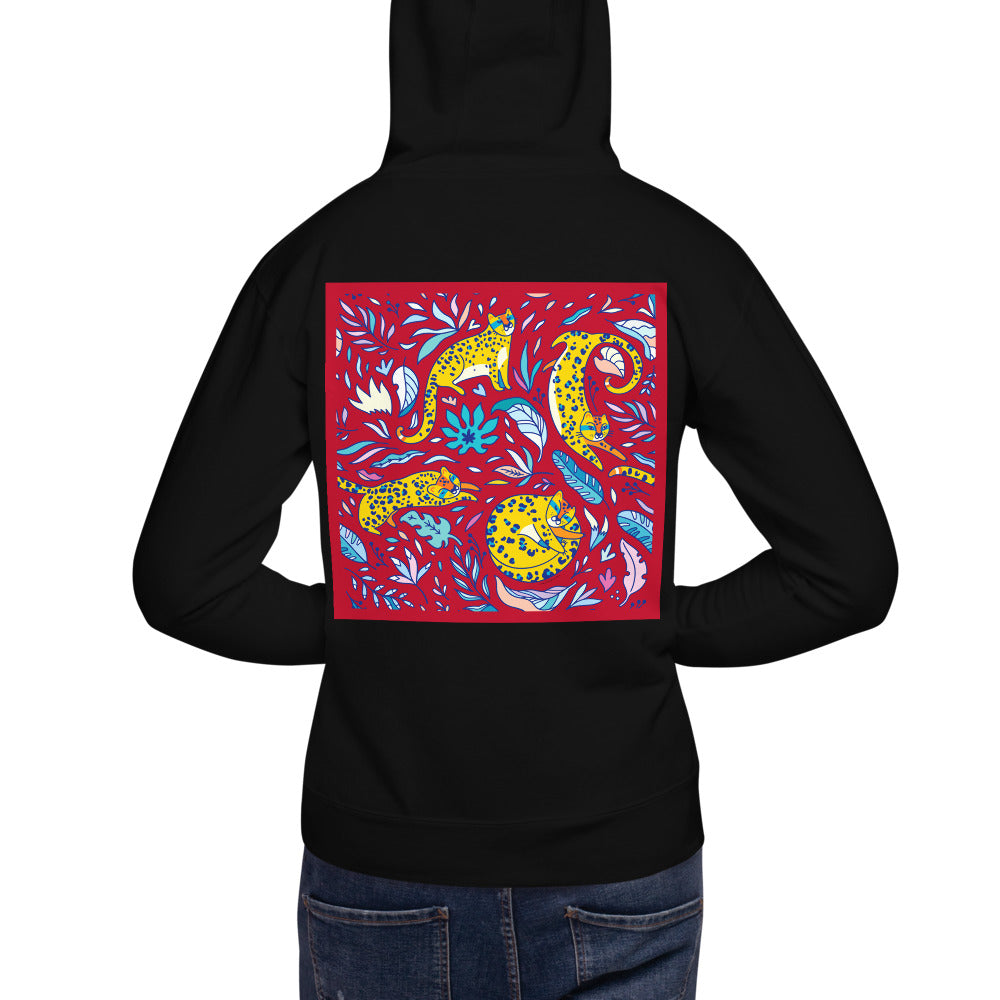 Premium Pullover Hoodie - Print on the BACK - Silly Tigers