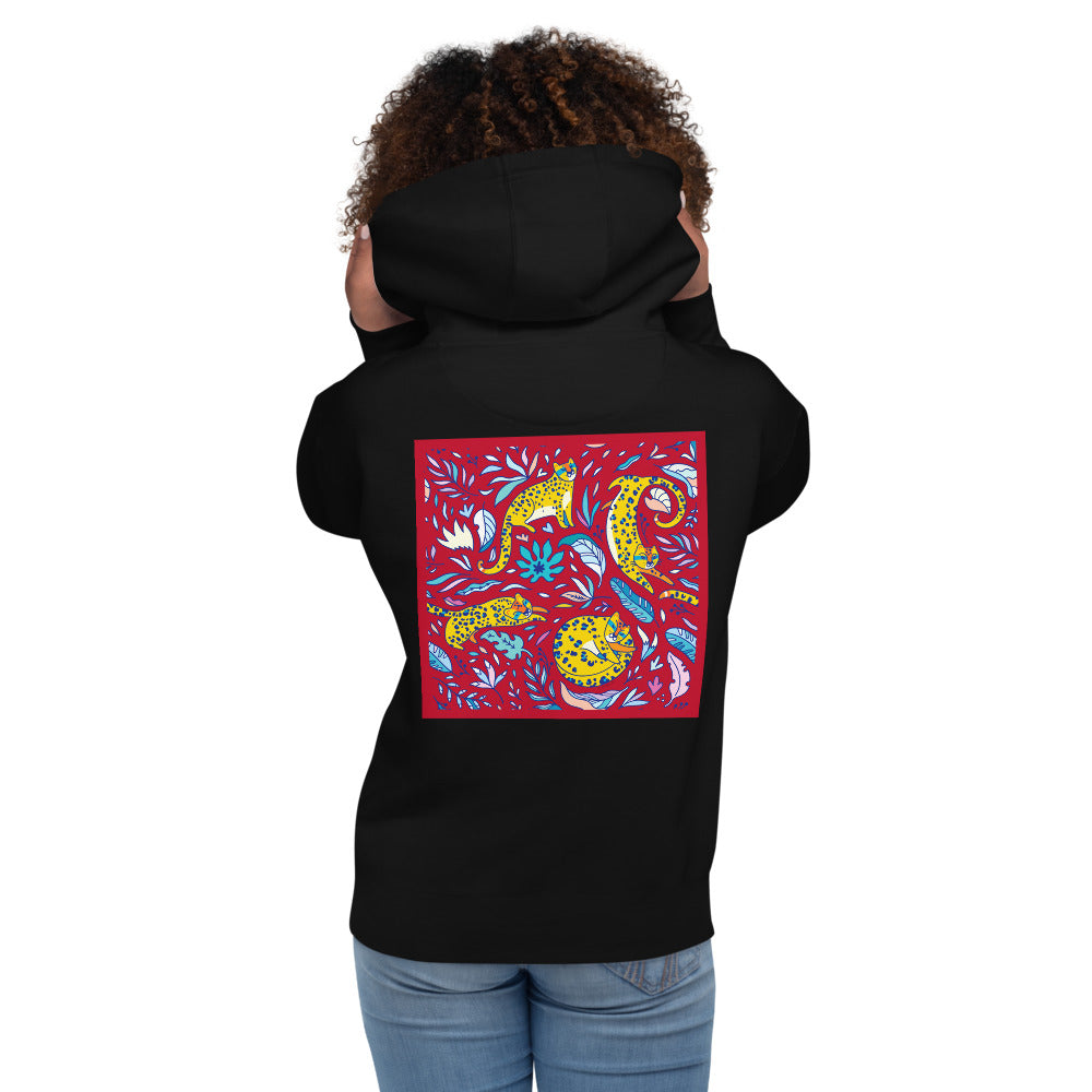 Premium Pullover Hoodie - Print on the BACK - Silly Tigers