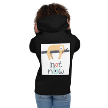 Load image into Gallery viewer, Premium Pullover Hoodie: Print on the BACK - Not Now!
