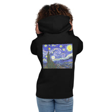 Load image into Gallery viewer, Premium Pullover Hoodie: Print on the BACK - van Gogh: The Starry Night
