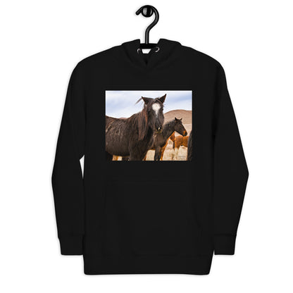 Premium Pullover Hoodie - Wild Mustangs - Ronz-Design-Unique-Apparel