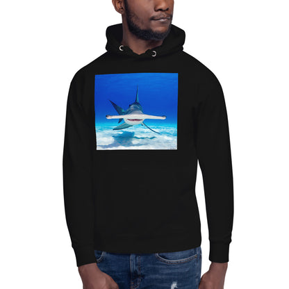 Premium Pullover Hoodie - Hammerhead Dead Ahead - Ronz-Design-Unique-Apparel