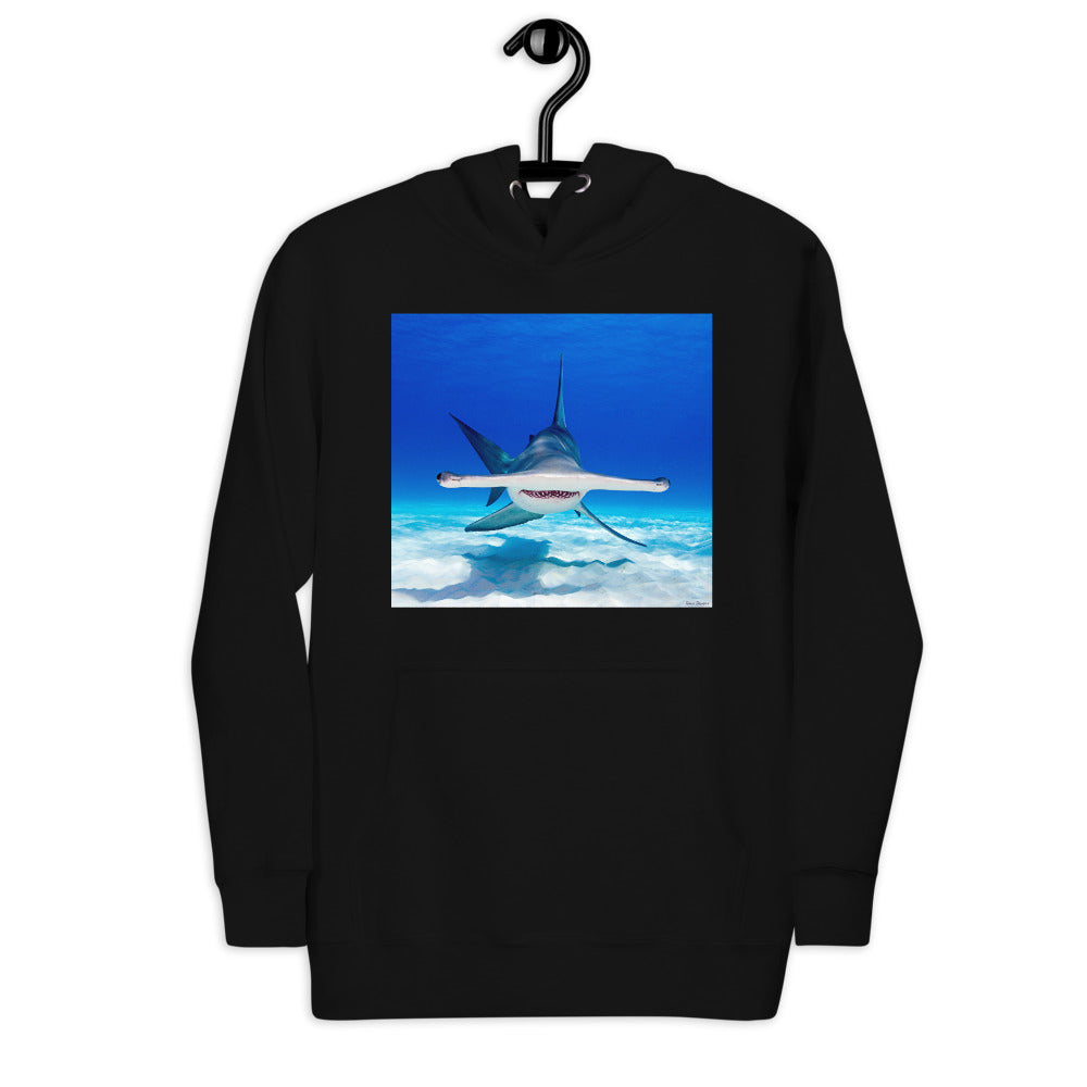 Premium Pullover Hoodie - Hammerhead Dead Ahead - Ronz-Design-Unique-Apparel