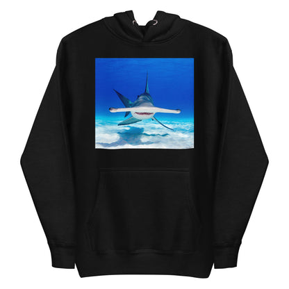 Premium Pullover Hoodie - Hammerhead Dead Ahead - Ronz-Design-Unique-Apparel