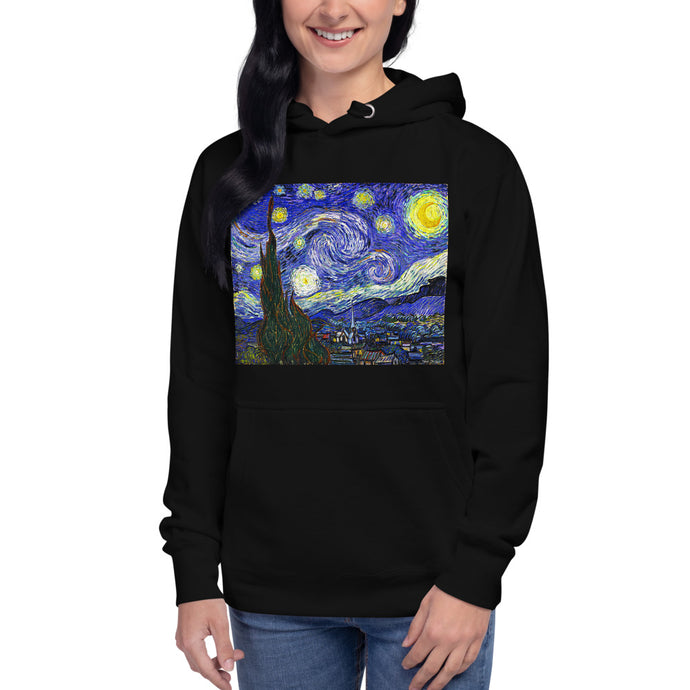 Premium Pullover Hoodie - van Gogh: Starry Night - Ronz-Design-Unique-Apparel